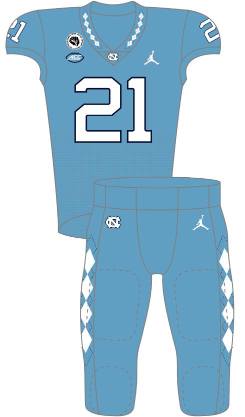 North Carolina 2021 Blue Uniform