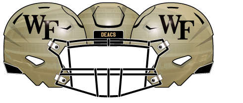 Wake Forest 2021 Gold Metallic Helmet